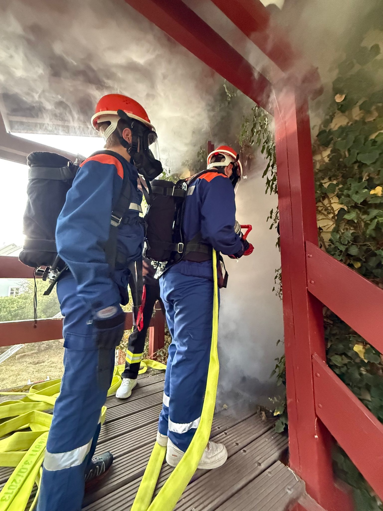 Jugendfeuerwehr Olewig bei der Ausbildung